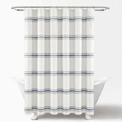 Outlet ❤️ Lush Decor Farmhouse Stripe Shower Curtain Red 🎁 -Lush Decor Shop Lush Decor Farmhouse Stripe Shower Curtain 4