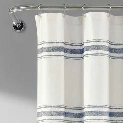 Outlet ❤️ Lush Decor Farmhouse Stripe Shower Curtain Red 🎁 -Lush Decor Shop Lush Decor Farmhouse Stripe Shower Curtain 5