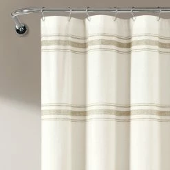 Outlet ❤️ Lush Decor Farmhouse Stripe Shower Curtain Red 🎁 -Lush Decor Shop Lush Decor Farmhouse Stripe Shower Curtain 9