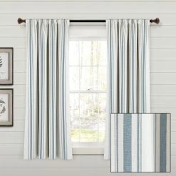 Best Pirce 😀 Lush Decor Farmhouse Stripe Yarn Dyed Cotton Window Curtain Panel Pair Neutral 😉 -Lush Decor Shop Lush Decor Farmhouse Stripe Yarn Dyed Cotton Window Curtain Panel Pair 11