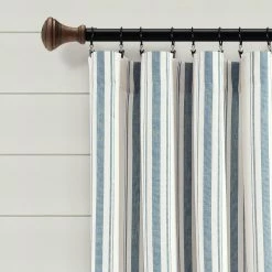 Best Pirce 😀 Lush Decor Farmhouse Stripe Yarn Dyed Cotton Window Curtain Panel Pair Neutral 😉 -Lush Decor Shop Lush Decor Farmhouse Stripe Yarn Dyed Cotton Window Curtain Panel Pair 7