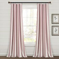 Best Pirce 😀 Lush Decor Farmhouse Stripe Yarn Dyed Cotton Window Curtain Panel Pair Neutral 😉 -Lush Decor Shop Lush Decor Farmhouse Stripe Yarn Dyed Cotton Window Curtain Panel Pair 9