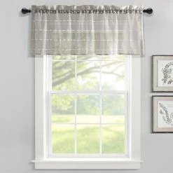 Wholesale 👍 Lush Decor Farmhouse Textured Sheer Valance Single.. Gray 😀 22 Wholesale 👍 Lush Decor Farmhouse Textured Sheer Valance Single.. Gray 😀 -Lush Decor Shop Lush Decor Farmhouse Textured Sheer Valance Single 7