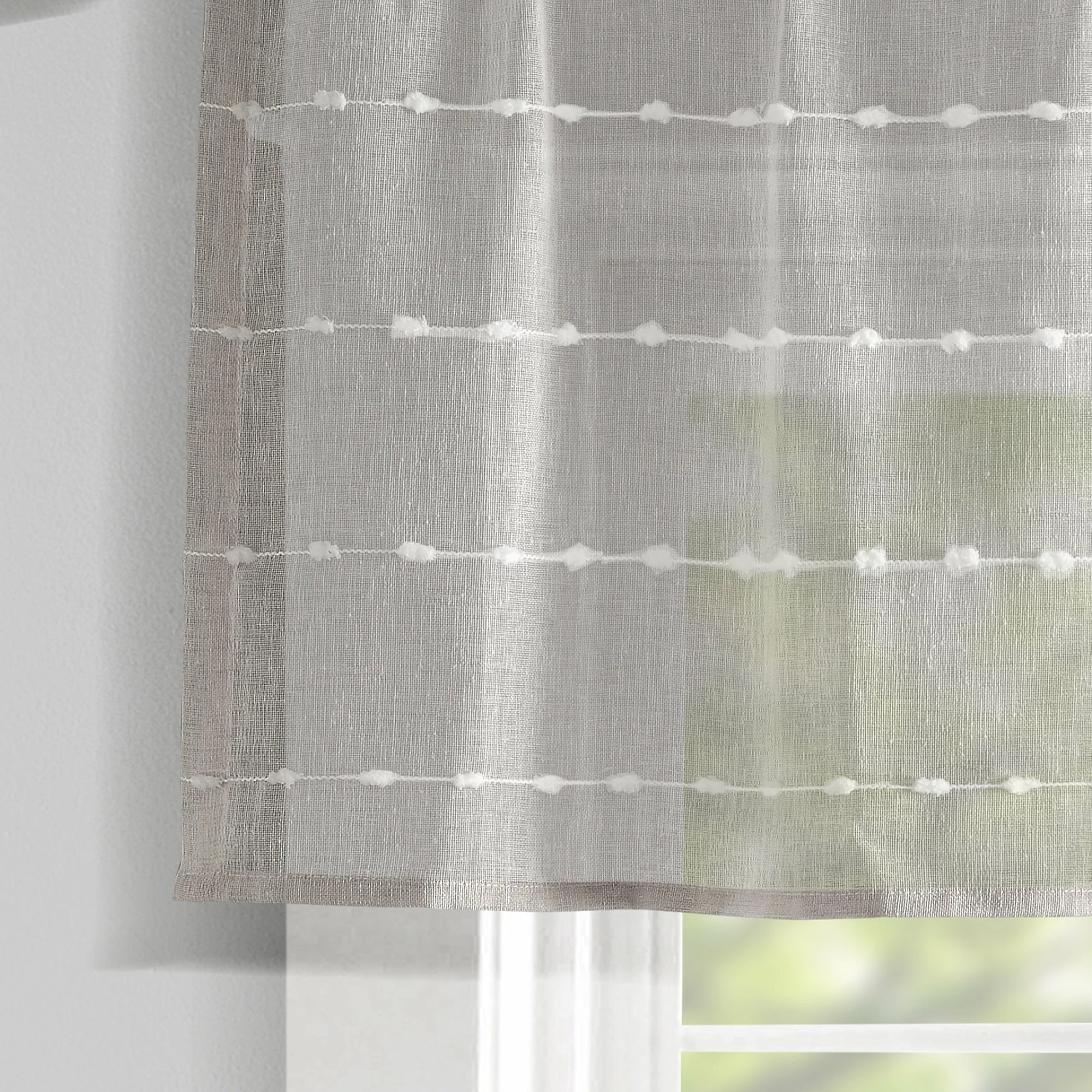 Wholesale 👍 Lush Decor Farmhouse Textured Sheer Valance Single.. Gray 😀 10 Wholesale 👍 Lush Decor Farmhouse Textured Sheer Valance Single.. Gray 😀 - Image 10