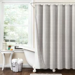 Best reviews of 🎉 Lush Decor Farmhouse Textured Sheer With Peva Lining Shower Curtain White 🌟 -Lush Decor Shop Lush Decor Farmhouse Textured Sheer With Peva Lining Shower Curtain 2