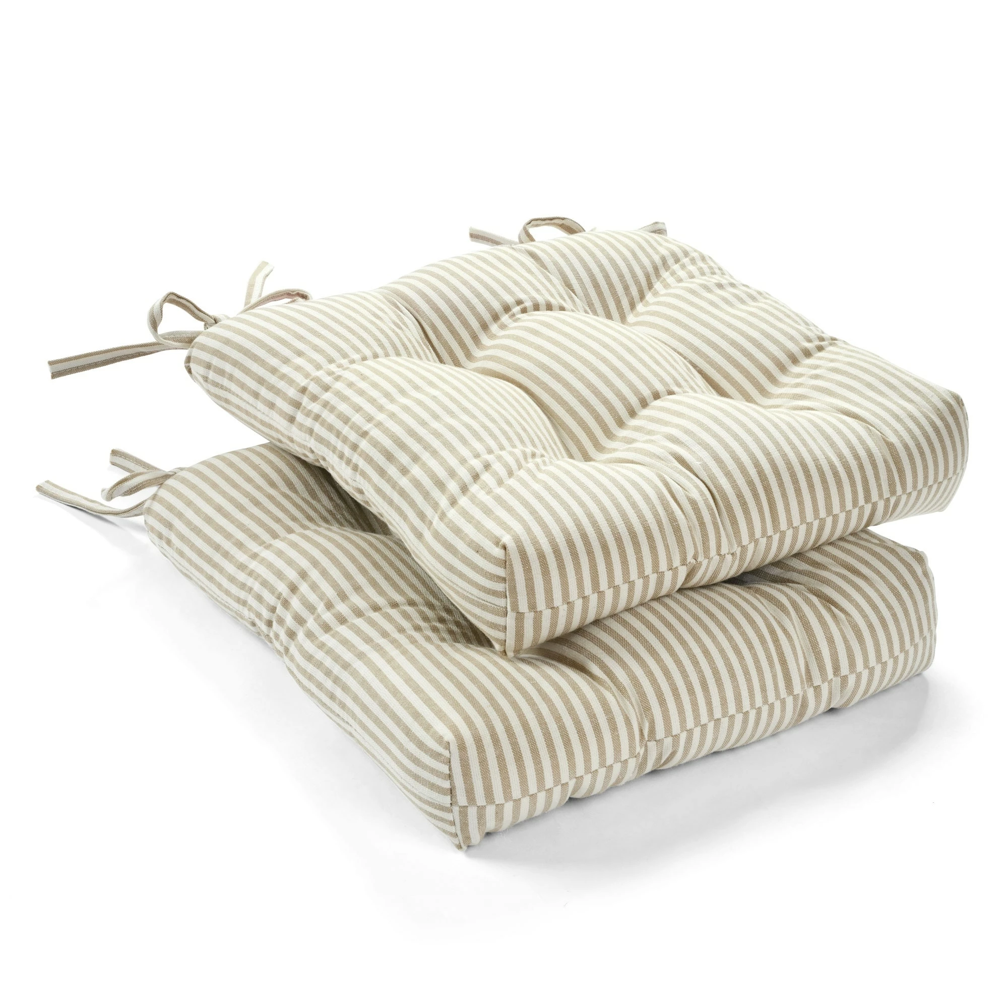 Discount β€οΈ Lush Decor Farmhouse Ticking Stripe Yarn Dyed Chair Pad 2-Pack π 1 Discount β€οΈ Lush Decor Farmhouse Ticking Stripe Yarn Dyed Chair Pad 2-Pack π