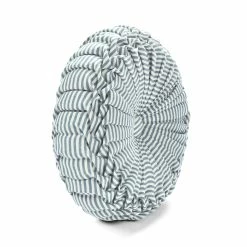 Brand new ❤️ Lush Decor Farmhouse Ticking Stripe Yarn Dyed Pleated 14 Inch Round Decorative Throw Pillow Neutral ✨ -Lush Decor Shop Lush Decor Farmhouse Ticking Stripe Yarn Dyed Pleated 14 inch Round Decorative Throw Pillow 7