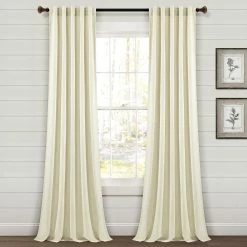 Brand new 💯 Lush Decor Farmhouse Vintage Stripe Yarn Dyed Cotton Back Tab/Rod Pocket Window Curtain Panels Black ⌛ -Lush Decor Shop Lush Decor Farmhouse Vintage Stripe Yarn Dyed Cotton Back Tab Rod Pocket Window Curtain Panels 5