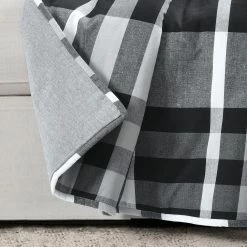 Discount 😉 Lush Decor Farmhouse Yarn Dyed Plaid Throw Blanket Black & White 👍 -Lush Decor Shop Lush Decor Farmhouse Yarn Dyed Plaid Throw Blanket 3