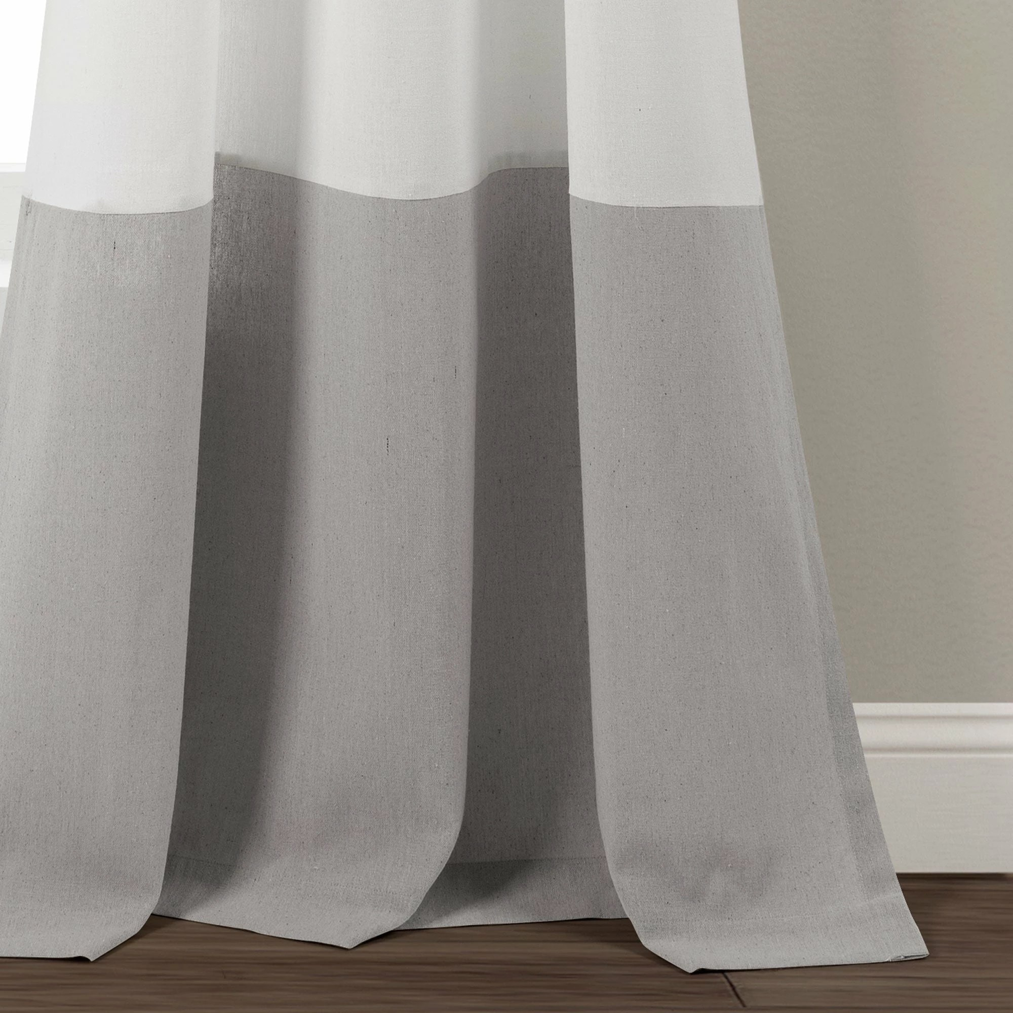 Cheapest π Lush Decor Faux Linen Grommet Colorblock Window Curtain Single Panel - 84" X 40" β 14 Cheapest π Lush Decor Faux Linen Grommet Colorblock Window Curtain Single Panel - 84" X 40" β - Image 14