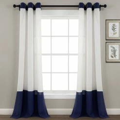 Cheapest π Lush Decor Faux Linen Grommet Colorblock Window Curtain Single Panel - 84" X 40" β 20 Cheapest π Lush Decor Faux Linen Grommet Colorblock Window Curtain Single Panel - 84" X 40" β -Lush Decor Shop Lush Decor Faux Linen Grommet Colorblock Window Curtain Single Panel 5