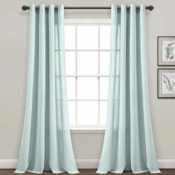 Cheapest 🎁 Lush Decor Faux Linen Grommet Window Curtain Panel Pair - 84" X 52" Dark Linen ⌛ -Lush Decor Shop Lush Decor Faux Linen Grommet Window Curtain Panel Pair 4