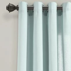 Cheapest 🎁 Lush Decor Faux Linen Grommet Window Curtain Panel Pair - 84" X 52" Dark Linen ⌛ -Lush Decor Shop Lush Decor Faux Linen Grommet Window Curtain Panel Pair 6