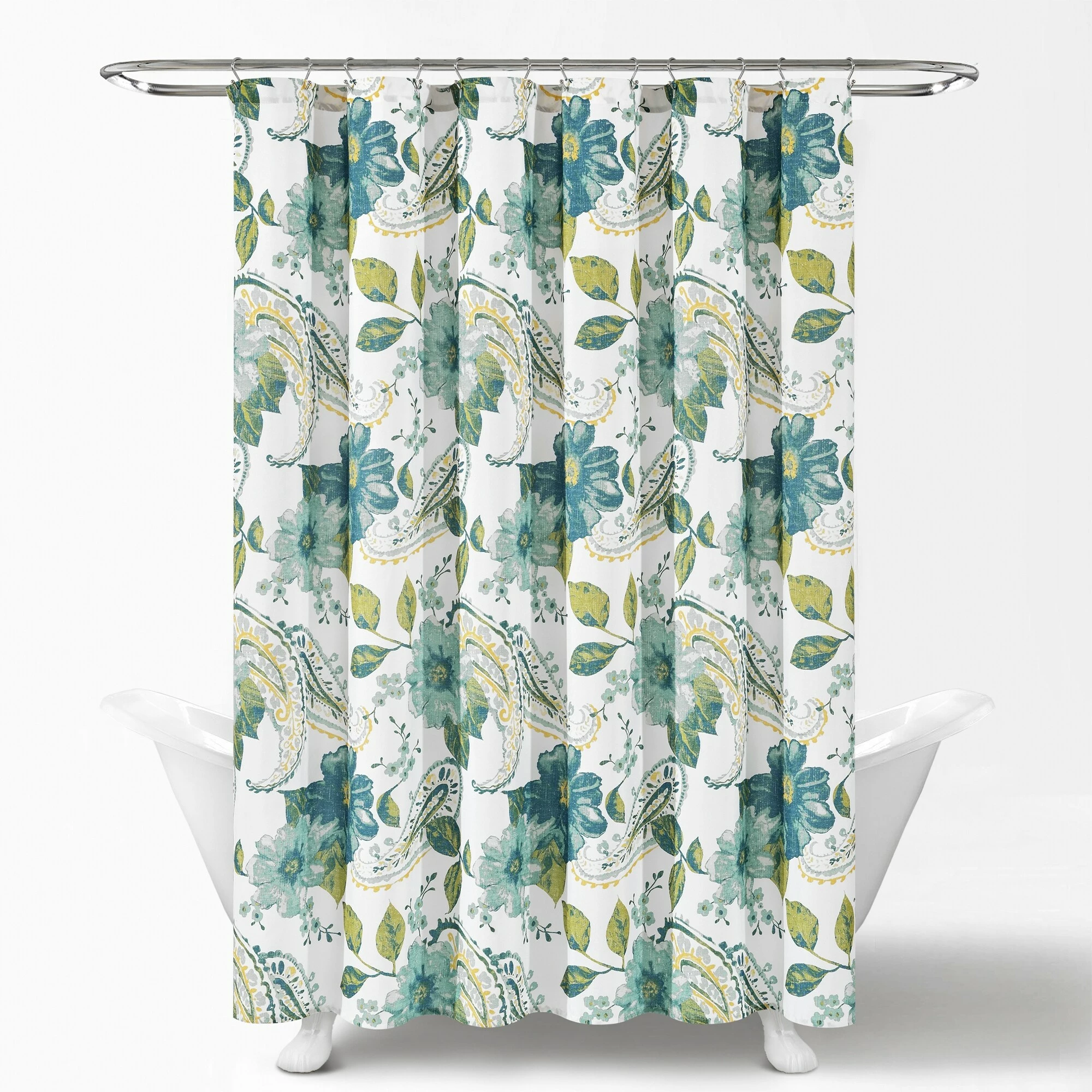 Flash Sale π Lush Decor Floral Paisley Shower Curtain Blue β 5 Flash Sale π Lush Decor Floral Paisley Shower Curtain Blue β - Image 5