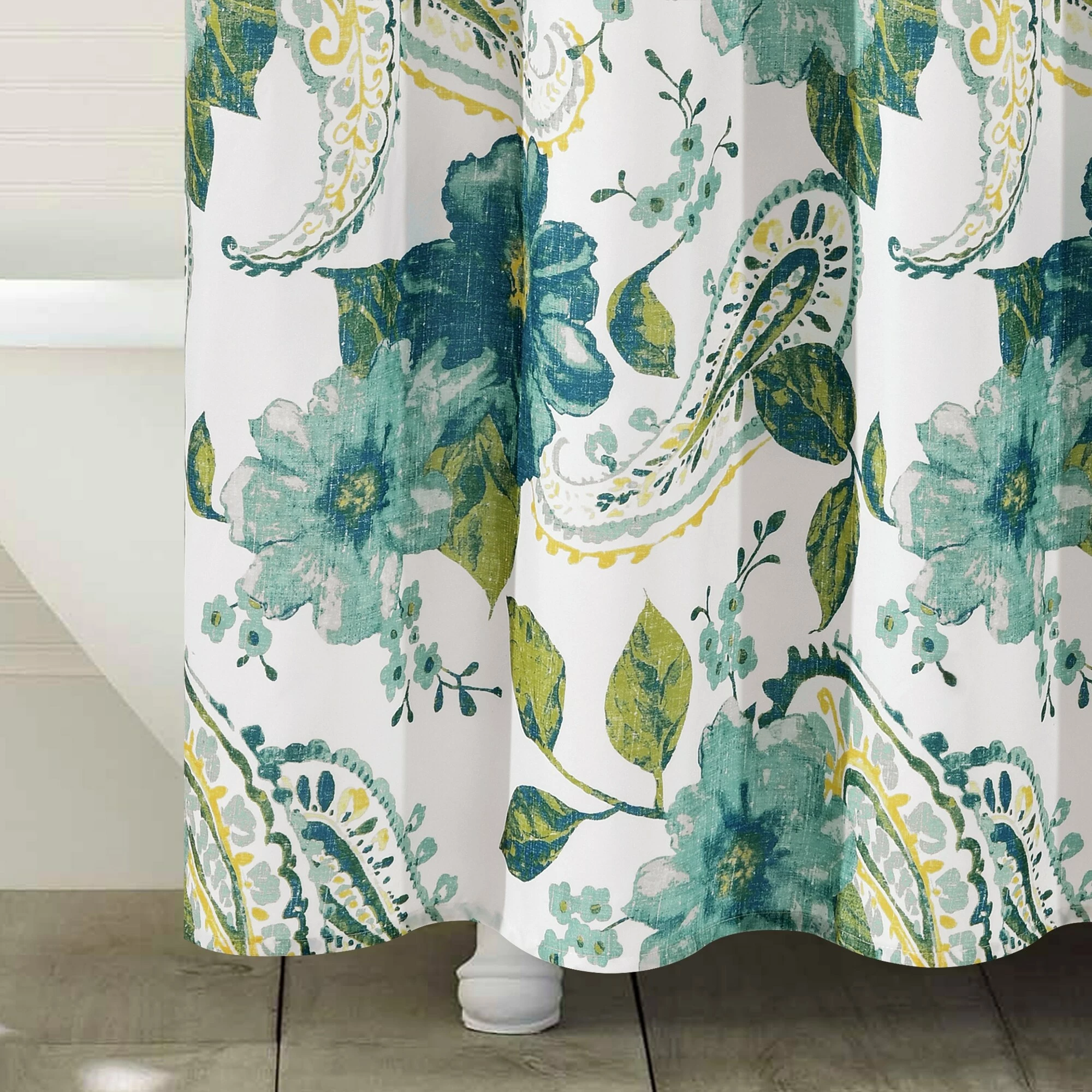 Flash Sale π Lush Decor Floral Paisley Shower Curtain Blue β 6 Flash Sale π Lush Decor Floral Paisley Shower Curtain Blue β - Image 6