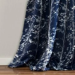 Wholesale 🛒 Lush Decor Forest Window Curtain Panel Pair Navy 🥰 -Lush Decor Shop Lush Decor Forest Window Curtain Panel Pair 4