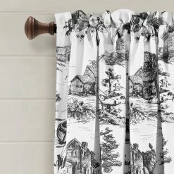 Best Pirce ✨ Lush Decor French Country Toile Room Darkening Window Curtain Panel Pair Yellow & Gray 👍 -Lush Decor Shop Lush Decor French Country Toile Room Darkening Window Curtain Panel Pair 8