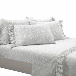 Wholesale 🎉 Lush Decor Garden Of Flowers Ruffle Sheet Set Neutral 😉 -Lush Decor Shop Lush Decor Garden Of Flowers Ruffle Sheet Set 11