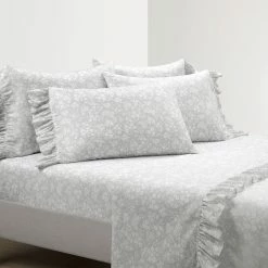 Wholesale 🎉 Lush Decor Garden Of Flowers Ruffle Sheet Set Neutral 😉 -Lush Decor Shop Lush Decor Garden Of Flowers Ruffle Sheet Set 8