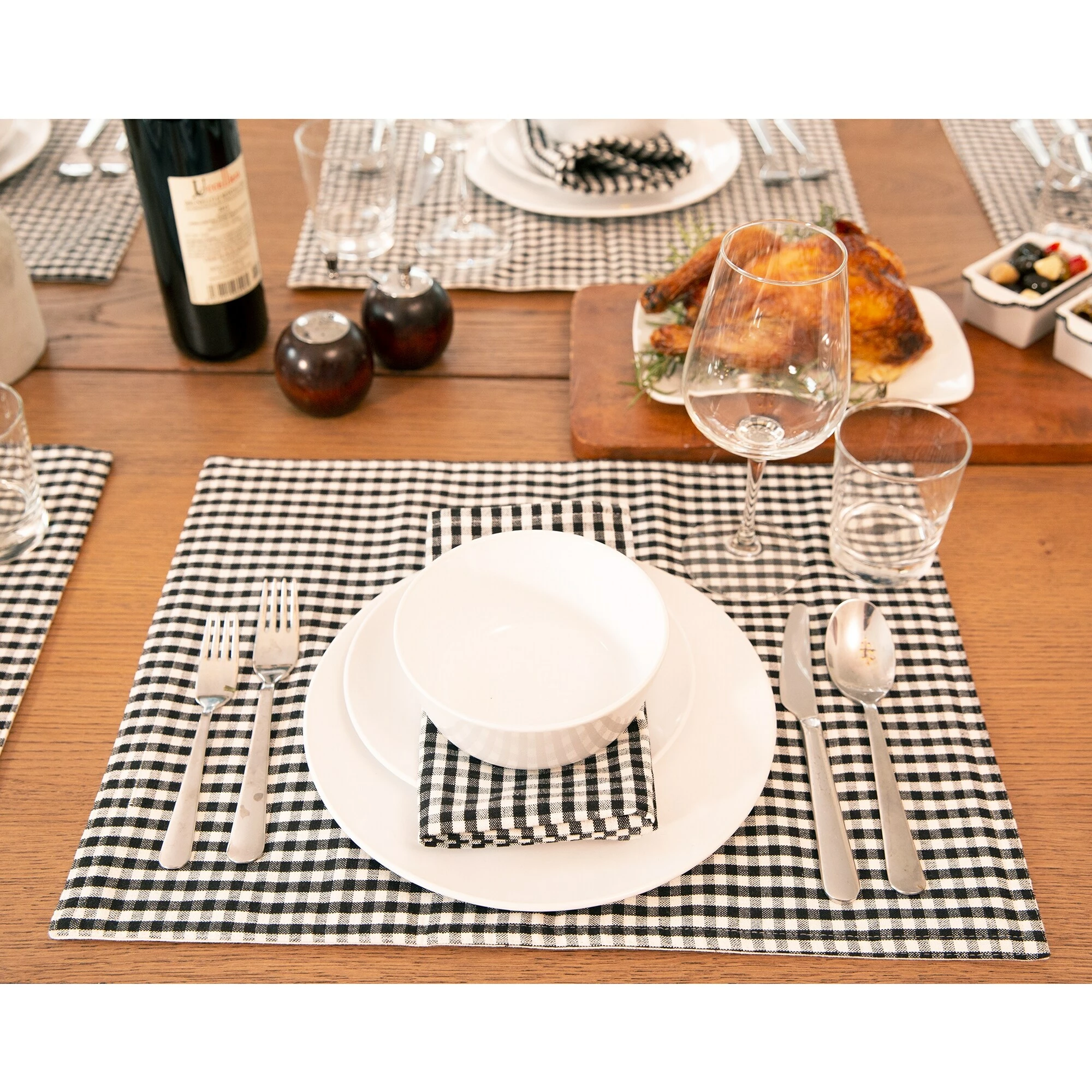 Best Sale 𧨠Lush Decor Gingham Check Yarn Dyed Napkin, 4-Pack - 18" X 18" π 1 Best Sale 𧨠Lush Decor Gingham Check Yarn Dyed Napkin, 4-Pack - 18" X 18" π