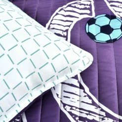 Buy 𧨠Lush Decor π§ Girls Soccer Kick Quilt Set White/turquoise π€© 26 Buy 𧨠Lush Decor π§ Girls Soccer Kick Quilt Set White/turquoise π€© -Lush Decor Shop Lush Decor Girls Soccer Kick Quilt Set 11