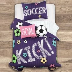 Buy 𧨠Lush Decor π§ Girls Soccer Kick Quilt Set White/turquoise π€© 23 Buy 𧨠Lush Decor π§ Girls Soccer Kick Quilt Set White/turquoise π€© -Lush Decor Shop Lush Decor Girls Soccer Kick Quilt Set 8