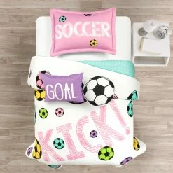 Flash Sale βοΈ Lush Decor π§ Girls Soccer Kick Reversible Oversized Comforter Purple π― 24 Flash Sale βοΈ Lush Decor π§ Girls Soccer Kick Reversible Oversized Comforter Purple π― -Lush Decor Shop Lush Decor Girls Soccer Kick Reversible Oversized Comforter 1