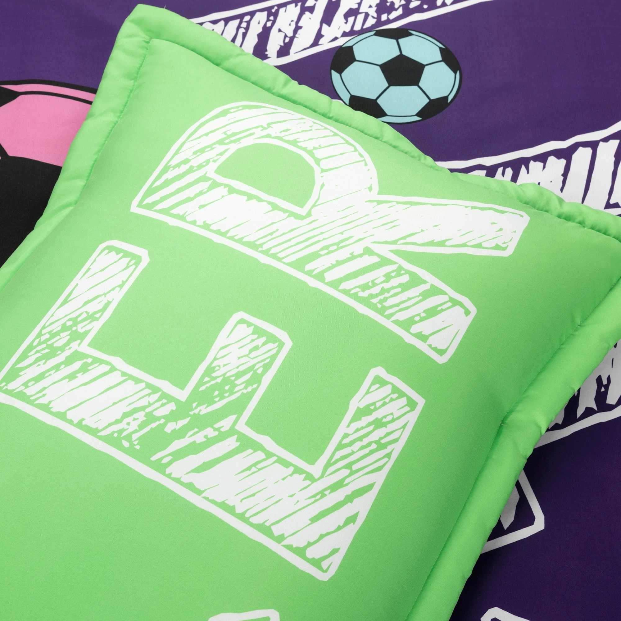 Flash Sale βοΈ Lush Decor π§ Girls Soccer Kick Reversible Oversized Comforter Purple π― 7 Flash Sale βοΈ Lush Decor π§ Girls Soccer Kick Reversible Oversized Comforter Purple π― - Image 7