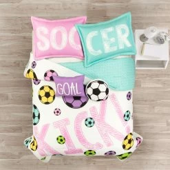 Flash Sale βοΈ Lush Decor π§ Girls Soccer Kick Reversible Oversized Comforter Purple π― 28 Flash Sale βοΈ Lush Decor π§ Girls Soccer Kick Reversible Oversized Comforter Purple π― -Lush Decor Shop Lush Decor Girls Soccer Kick Reversible Oversized Comforter 5