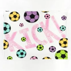 Discount ✔️ Lush Decor 👧 Girls Soccer Kick Sherpa Throw White/turquoise ✔️ -Lush Decor Shop Lush Decor Girls Soccer Kick Sherpa Throw 7