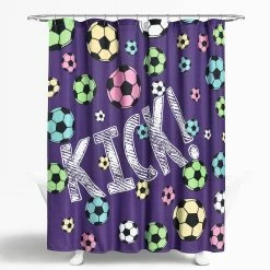 Cheap βοΈ Lush Decor π§ Girls Soccer Kick Shower Curtain Single White/turquoise β 22 Cheap βοΈ Lush Decor π§ Girls Soccer Kick Shower Curtain Single White/turquoise β -Lush Decor Shop Lush Decor Girls Soccer Kick Shower Curtain Single 10