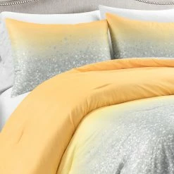 Discount ✔️ Lush Decor Glitter Ombre Metallic Print Comforter Set Aqua & Gray 👏 -Lush Decor Shop Lush Decor Glitter Ombre Metallic Print Comforter Set 12