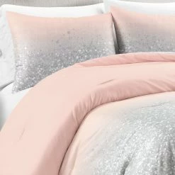 Discount ✔️ Lush Decor Glitter Ombre Metallic Print Comforter Set Aqua & Gray 👏 -Lush Decor Shop Lush Decor Glitter Ombre Metallic Print Comforter Set 7