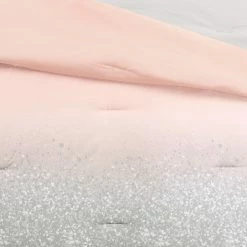 Discount ✔️ Lush Decor Glitter Ombre Metallic Print Comforter Set Aqua & Gray 👏 -Lush Decor Shop Lush Decor Glitter Ombre Metallic Print Comforter Set 8