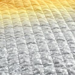 Outlet 🥰 Lush Decor Glitter Ombre Metallic Print Quilt Set Yellow & Gray 🌟 -Lush Decor Shop Lush Decor Glitter Ombre Metallic Print Quilt Set 10