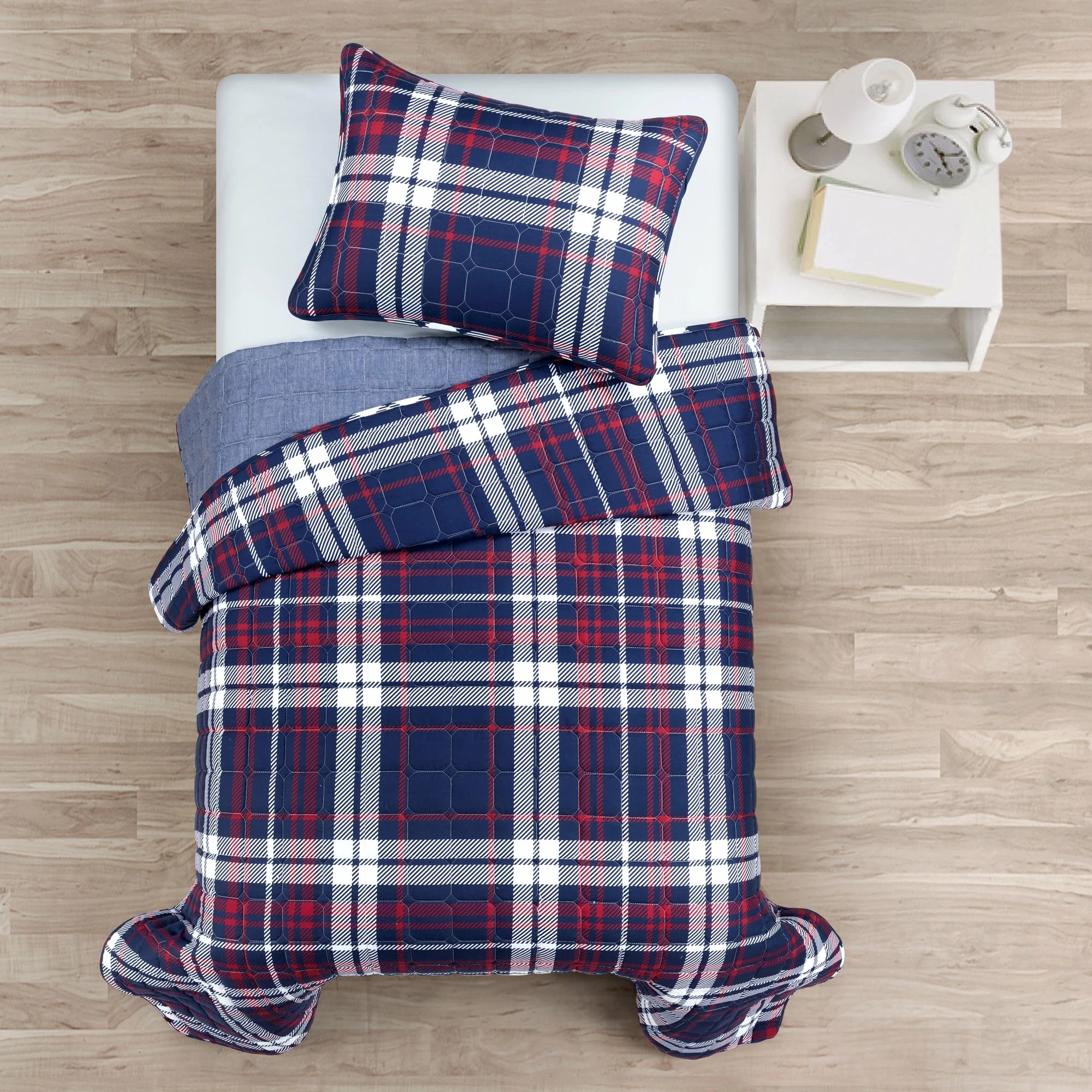 Best Pirce π Lush Decor Grayson Farmhouse Plaid Reversible 3 Piece Quilt Set π₯ 2 Best Pirce π Lush Decor Grayson Farmhouse Plaid Reversible 3 Piece Quilt Set π₯ - Image 2