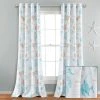 Cheapest 👍 Lush Decor Harbor Life Light Filtering Window Curtain Panels Set - 84" X 52" 🧨