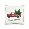 Discount 🌟 Lush Decor Holiday Truck Plaid Embroidery Script Decorative Pillow Cover ⌛