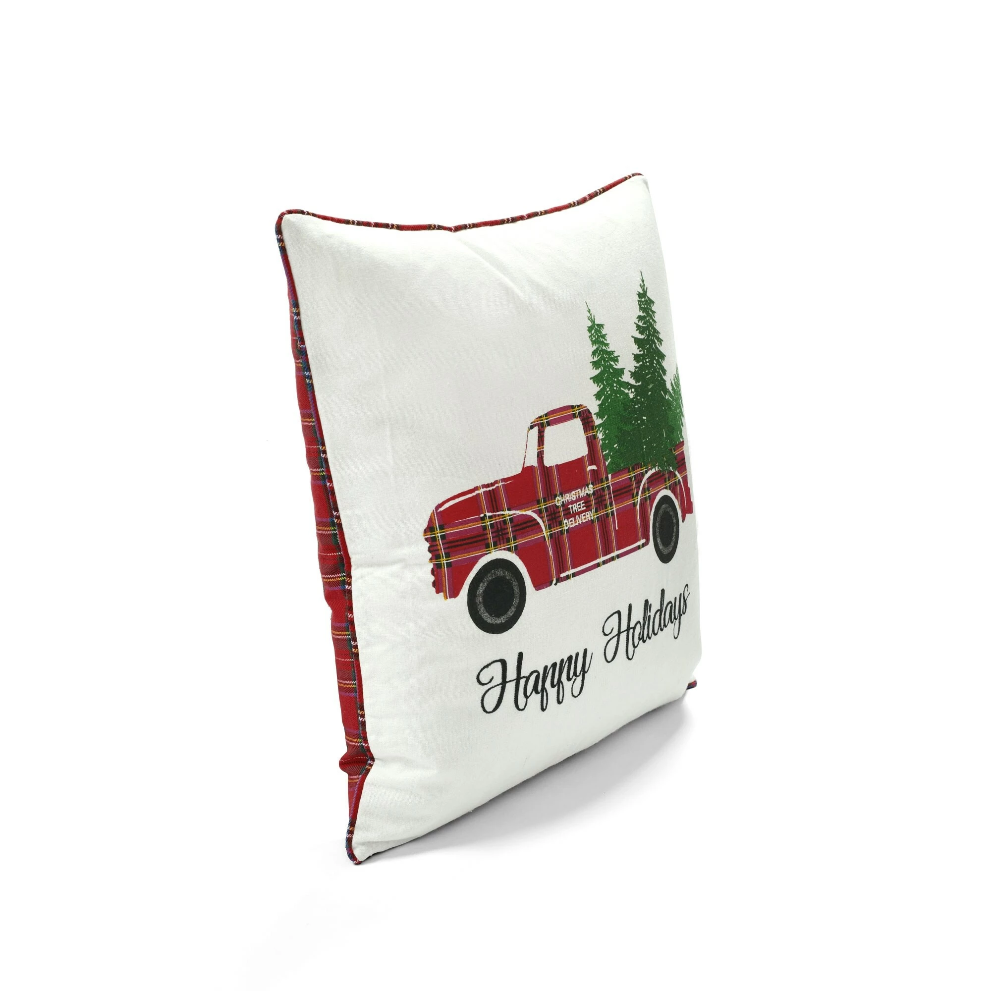 Discount π Lush Decor Holiday Truck Plaid Embroidery Script Decorative Pillow Cover β 5 Discount π Lush Decor Holiday Truck Plaid Embroidery Script Decorative Pillow Cover β - Image 5