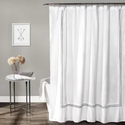 Best deal 👏 Lush Decor Hotel Collection Shower Curtain White/wheat 🛒