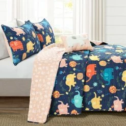 Best reviews of 😉 Lush Decor Hygge Elephant Quilt Set Navy 😍 -Lush Decor Shop Lush Decor Hygge Elephant Quilt Set 4