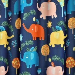 Flash Sale 🎁 Lush Decor Hygge Elephant Shower Curtain Navy 🤩 -Lush Decor Shop Lush Decor Hygge Elephant Shower Curtain 6