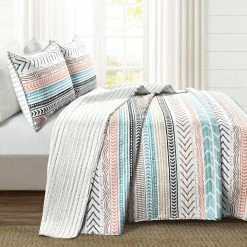 Best deal 👍 Lush Decor Hygge Geometric Pattern 3-piece Quilt Set Multicolored 🌟 -Lush Decor Shop Lush Decor Hygge Geo 3 Piece Quilt Set 7