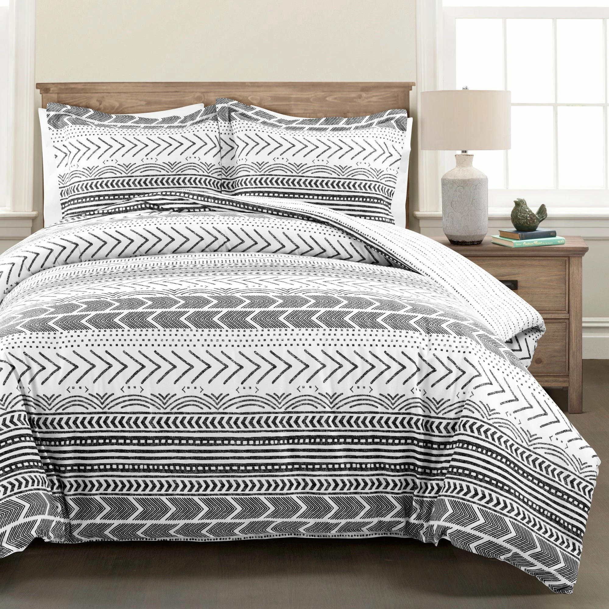 Top 10 β Lush Decor Hygge Geo Reversible 3 Piece Cotton Duvet Set White/grey π 6 Top 10 β Lush Decor Hygge Geo Reversible 3 Piece Cotton Duvet Set White/grey π - Image 6