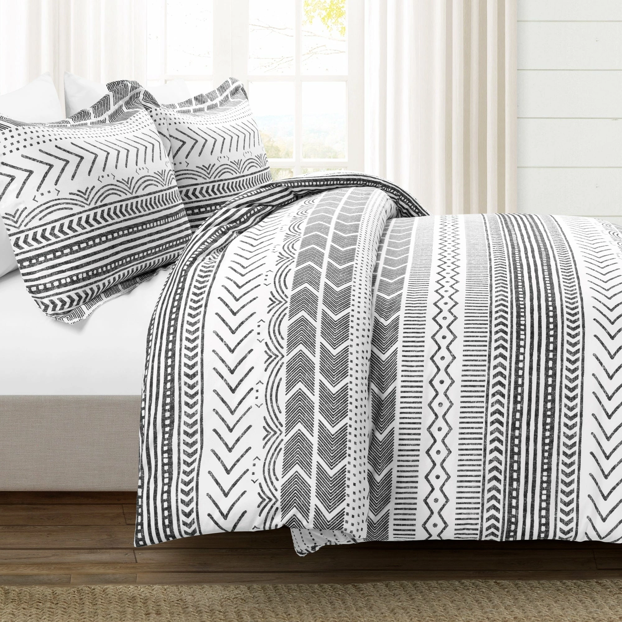 Top 10 β Lush Decor Hygge Geo Reversible 3 Piece Cotton Duvet Set White/grey π 9 Top 10 β Lush Decor Hygge Geo Reversible 3 Piece Cotton Duvet Set White/grey π - Image 9
