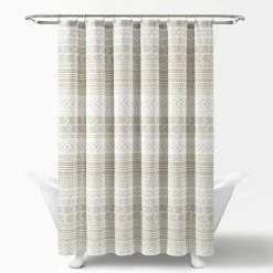 Outlet 🔔 Lush Decor Hygge Geo Shower Curtain Black & White ⌛ -Lush Decor Shop Lush Decor Hygge Geo Shower Curtain 4