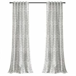 Best deal 🥰 Lush Decor Hygge Modern Arrow Linen Look Window Curtain Panels Set Dark Gray ⌛ -Lush Decor Shop Lush Decor Hygge Modern Arrow Linen Look Window Curtain Panels Set 11