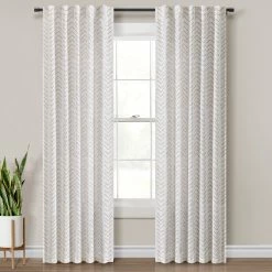 Best deal 🥰 Lush Decor Hygge Modern Arrow Linen Look Window Curtain Panels Set Dark Gray ⌛ -Lush Decor Shop Lush Decor Hygge Modern Arrow Linen Look Window Curtain Panels Set 3