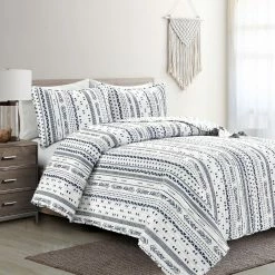 Best deal π Lush Decor Hygge Stripe 3 Piece Quilt Set Black & White π 17 Best deal π Lush Decor Hygge Stripe 3 Piece Quilt Set Black & White π -Lush Decor Shop Lush Decor Hygge Stripe 3 Piece Quilt Set 2