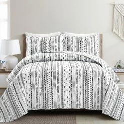 Best deal π Lush Decor Hygge Stripe 3 Piece Quilt Set Black & White π 22 Best deal π Lush Decor Hygge Stripe 3 Piece Quilt Set Black & White π -Lush Decor Shop Lush Decor Hygge Stripe 3 Piece Quilt Set 7